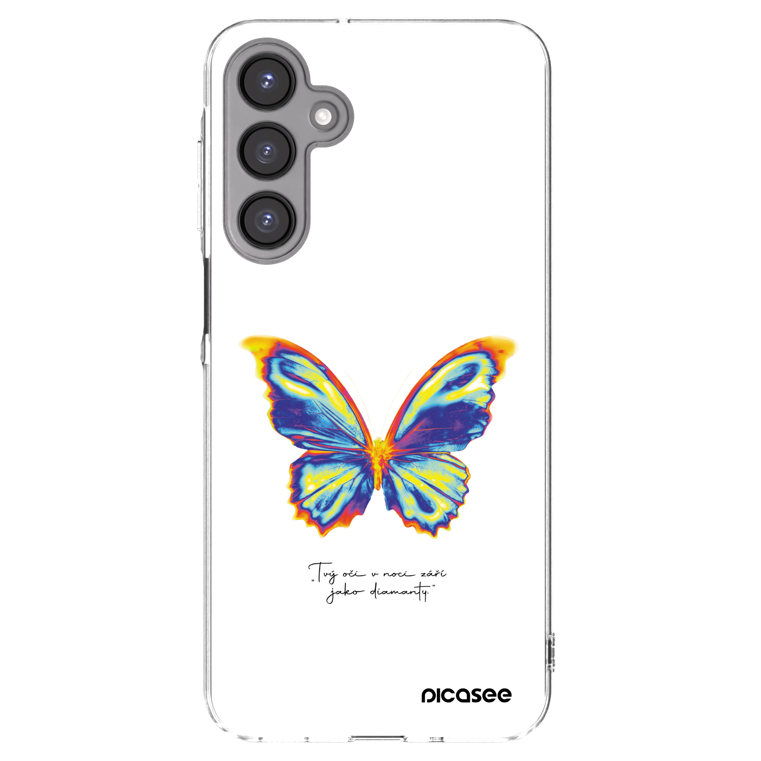 Picasee Samsung Galaxy A16 5G Hülle - Transparentes Silikon - Diamanty White
