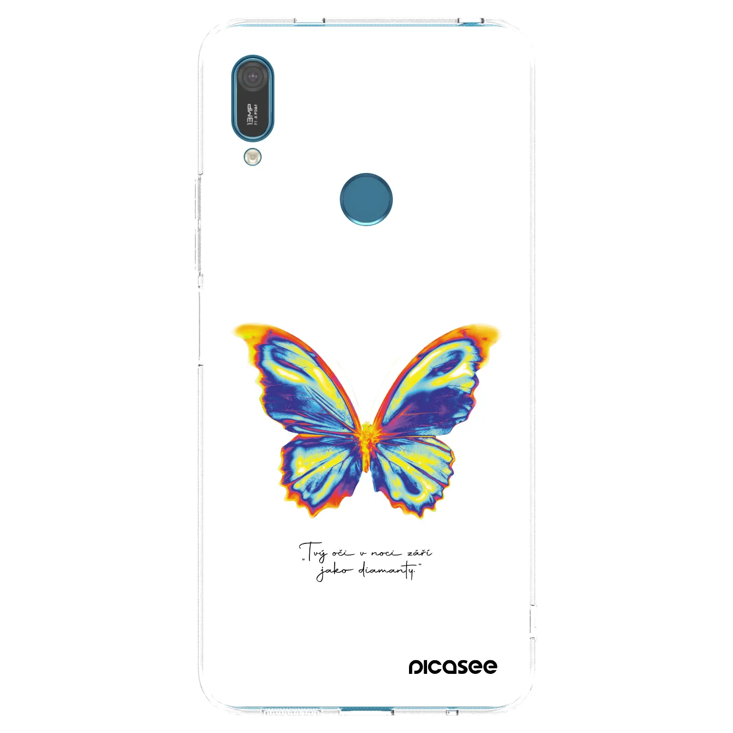 Picasee Huawei Y7 2019 Hülle - Transparentes Silikon - Diamanty White