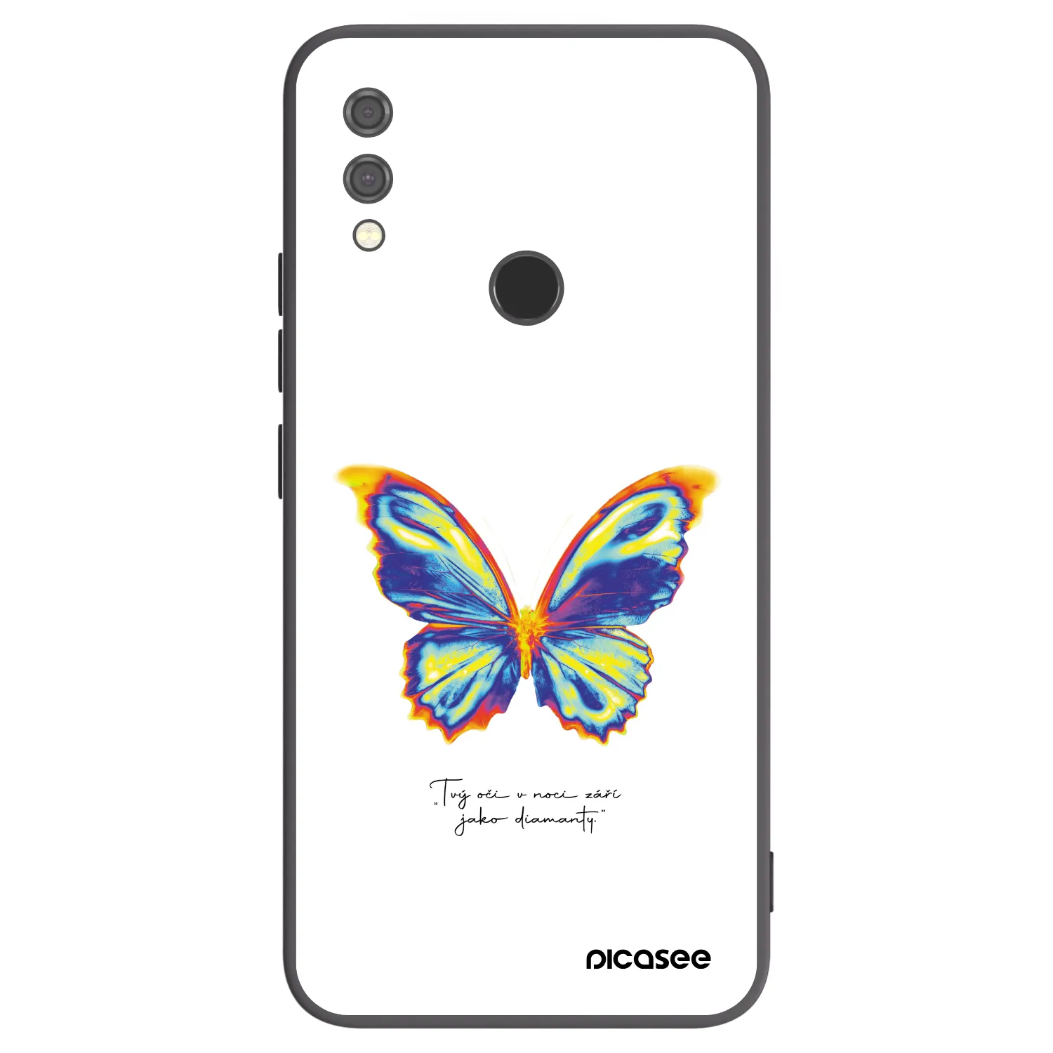 Picasee Xiaomi Redmi Note 7 Hülle - Schwarzes Silikon - Diamanty White