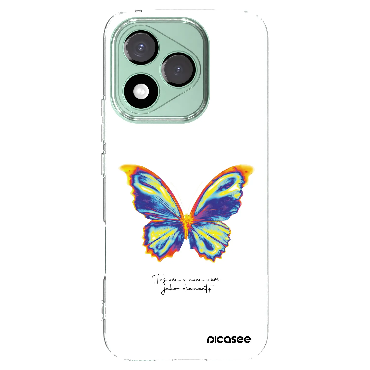 Picasee Honor 400 Lite 5G Hülle - Transparentes Silikon - Diamanty White