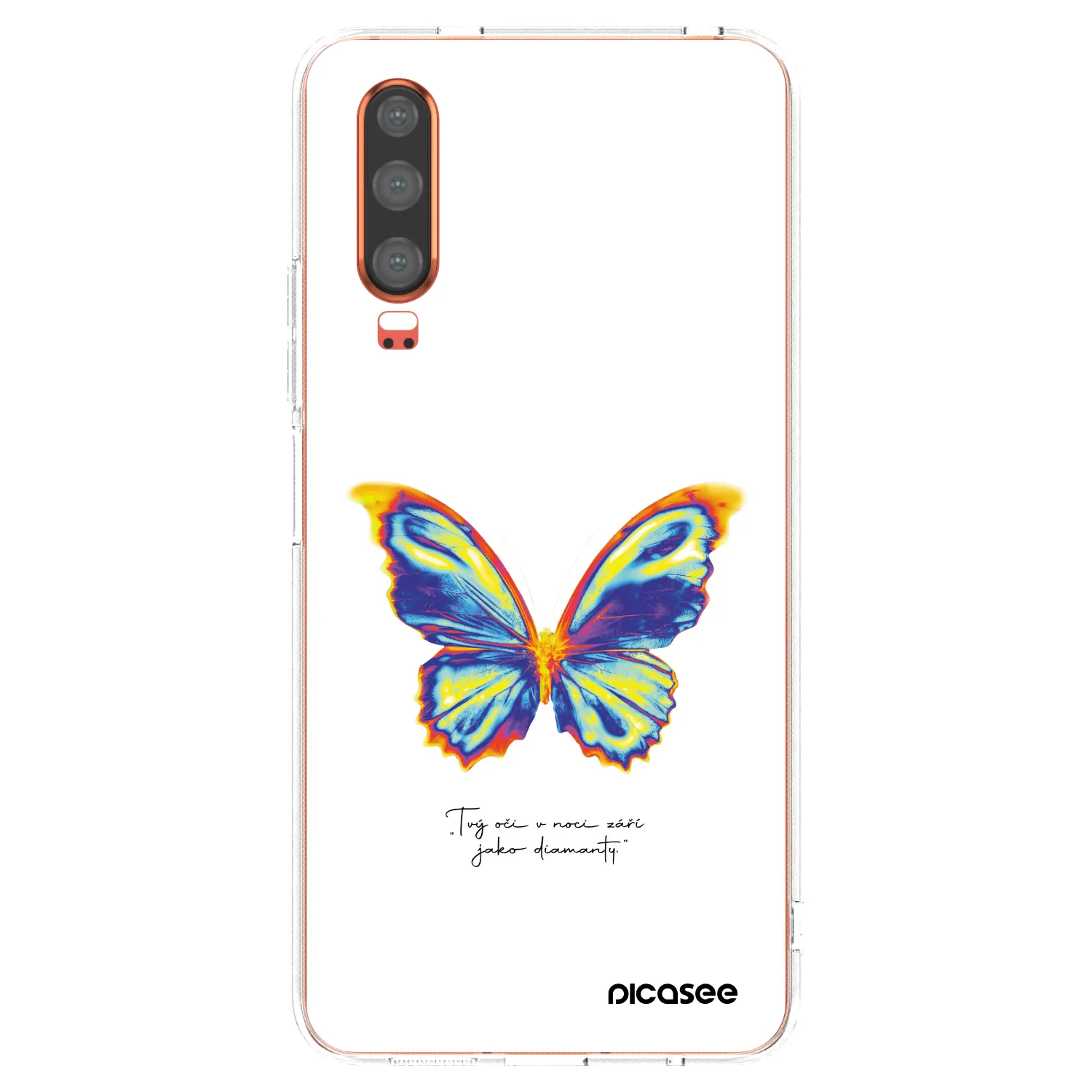 Picasee Huawei P30 Hülle - Transparentes Silikon - Diamanty White