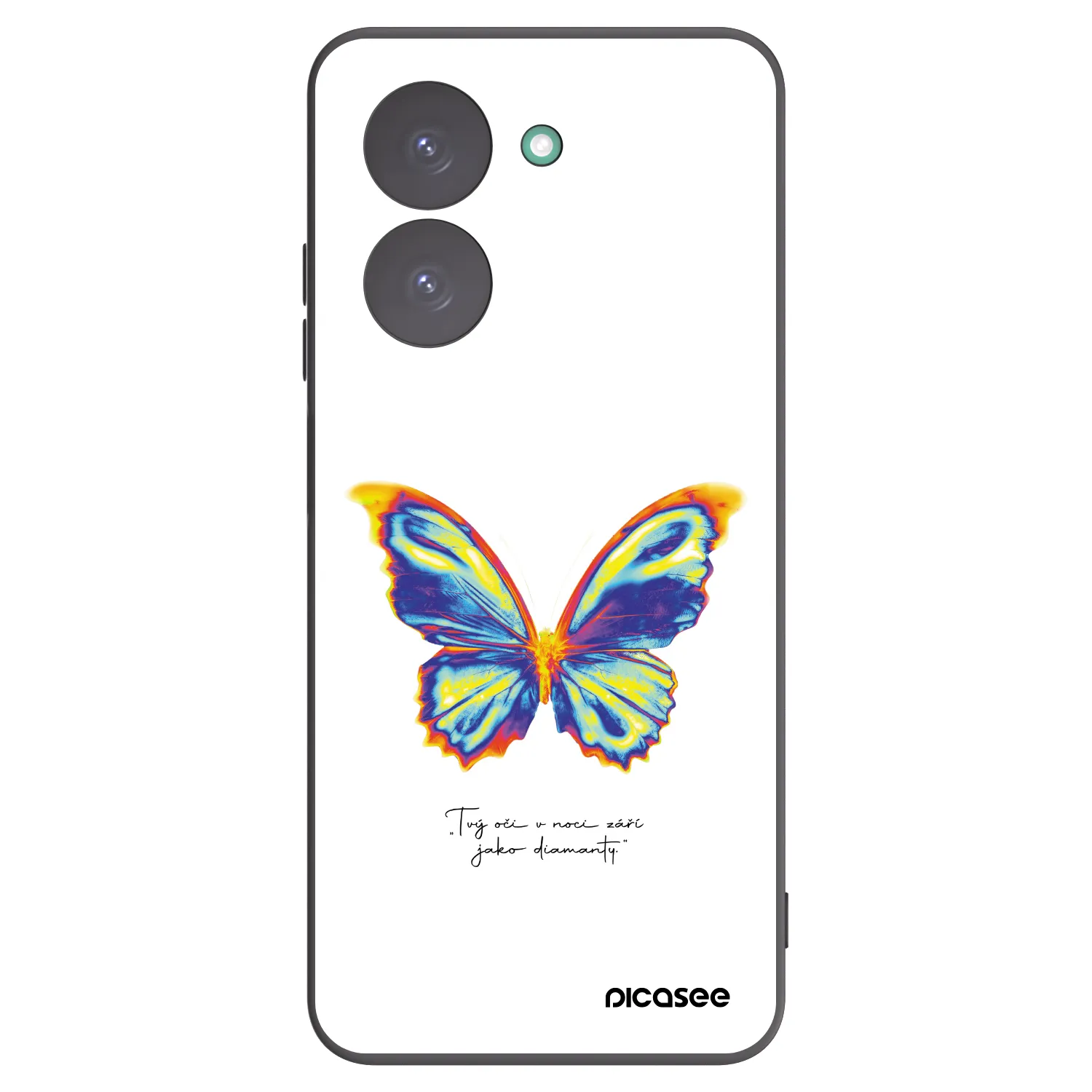 Picasee Xiaomi Redmi A5 Hülle - Schwarzes Silikon - Diamanty White