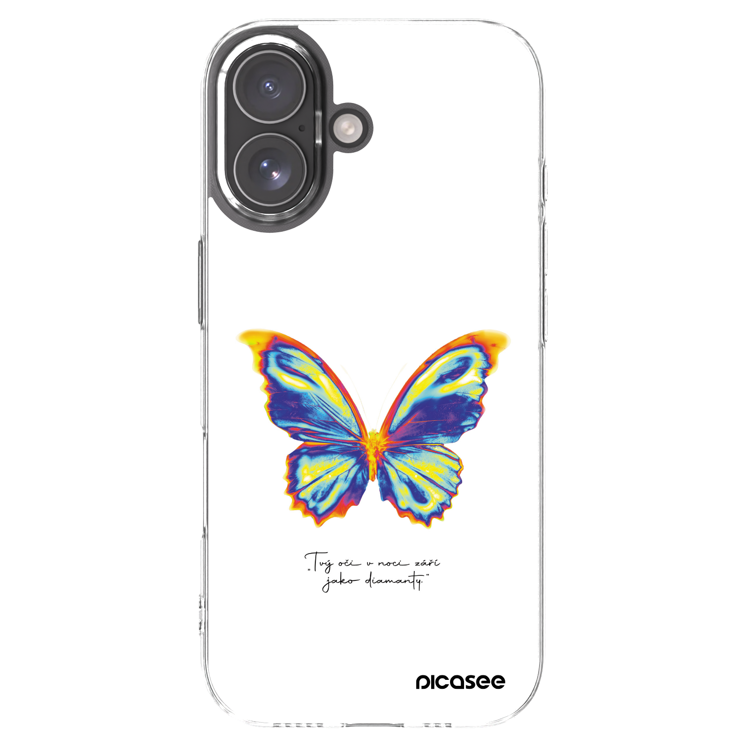Picasee Apple iPhone 17 Hülle - Transparentes Silikon - Diamanty White