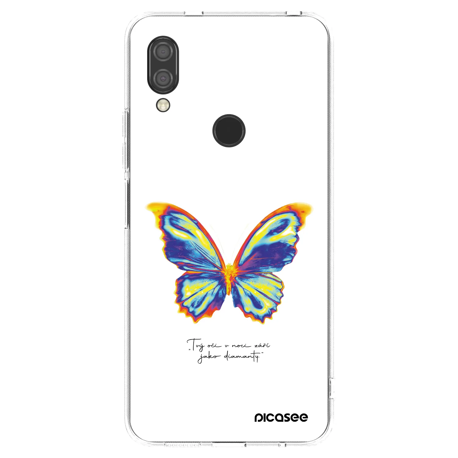 Picasee Xiaomi Redmi 7 Hülle - Transparentes Silikon - Diamanty White