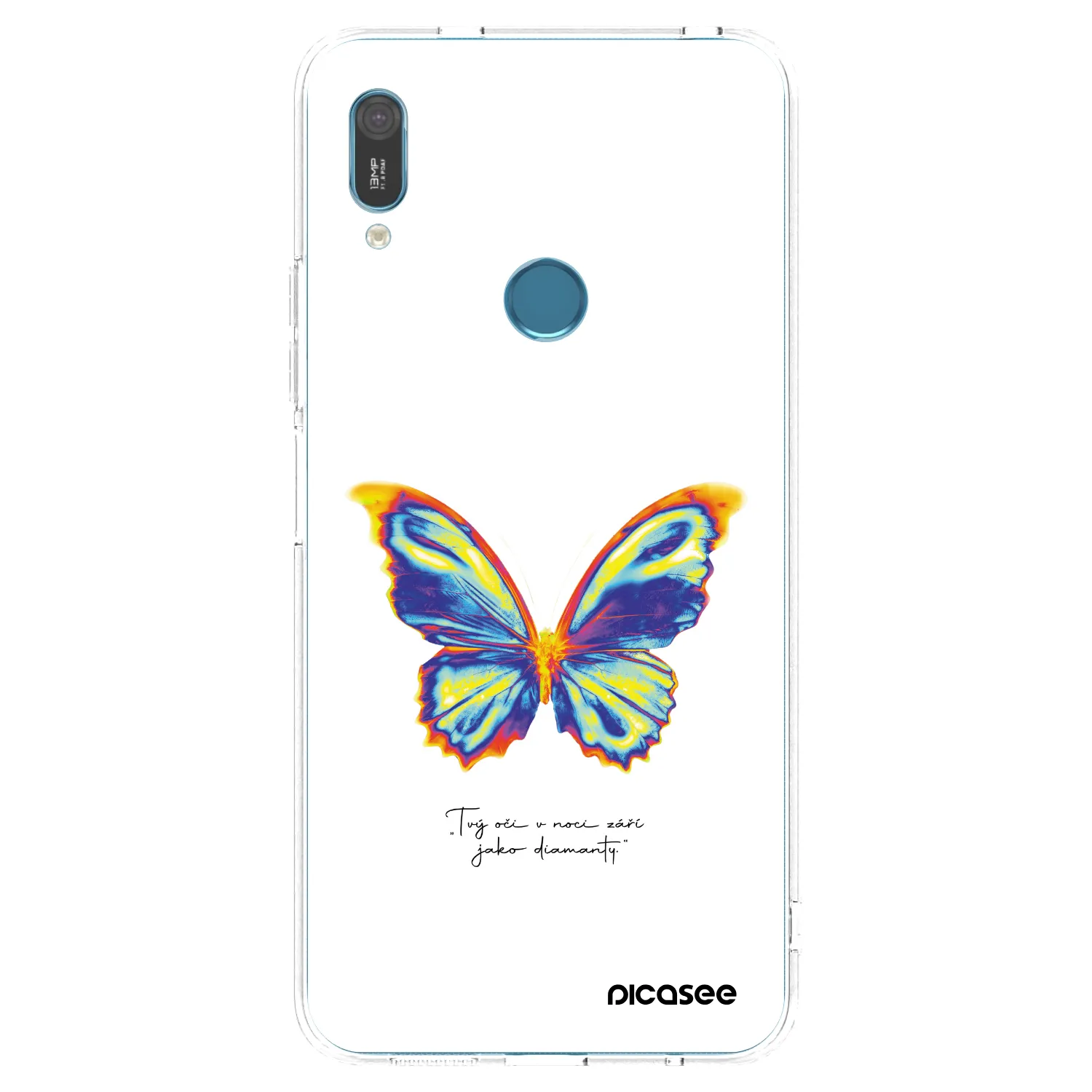 Picasee Huawei Y6 2019 Hülle - Transparentes Silikon - Diamanty White