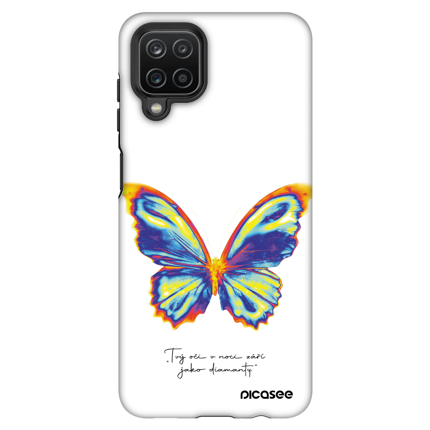 Picasee Fashion Case für Samsung Galaxy A12 A125F - Diamanty White