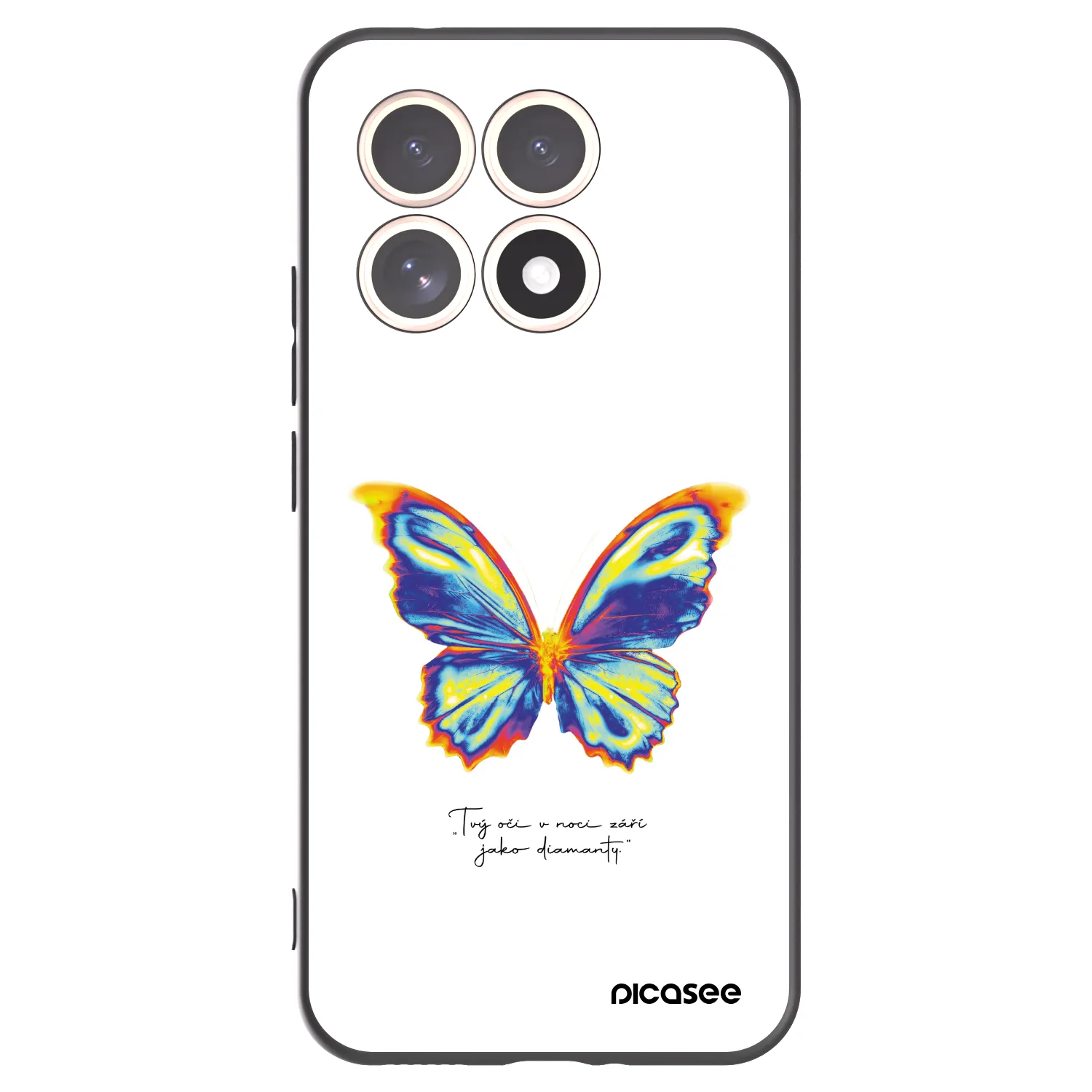 Picasee Xiaomi 15T Hülle - Schwarzes Silikon - Diamanty White