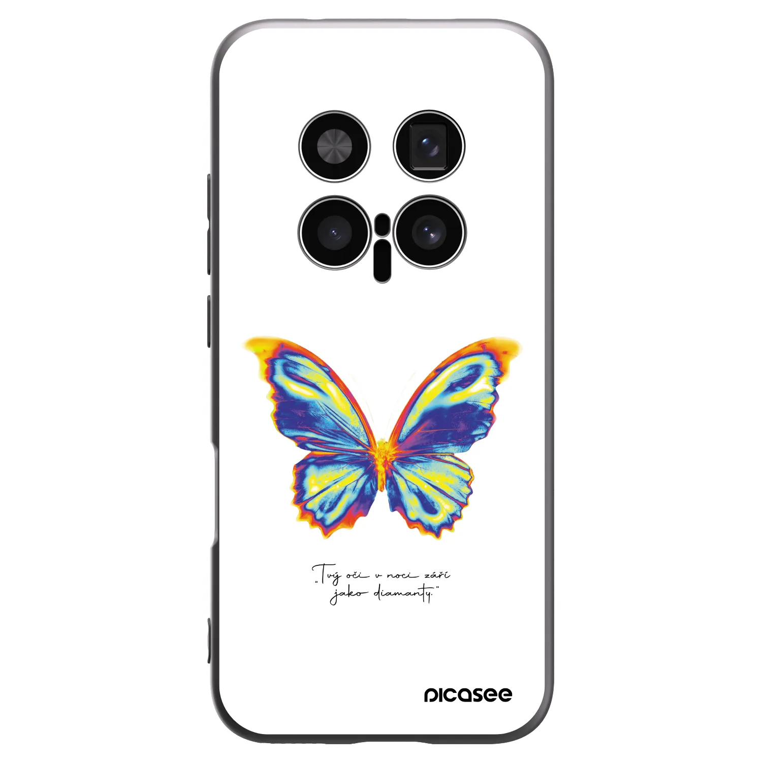 Picasee Honor Magic8 Pro 5G Hülle - Schwarzes Silikon - Diamanty White