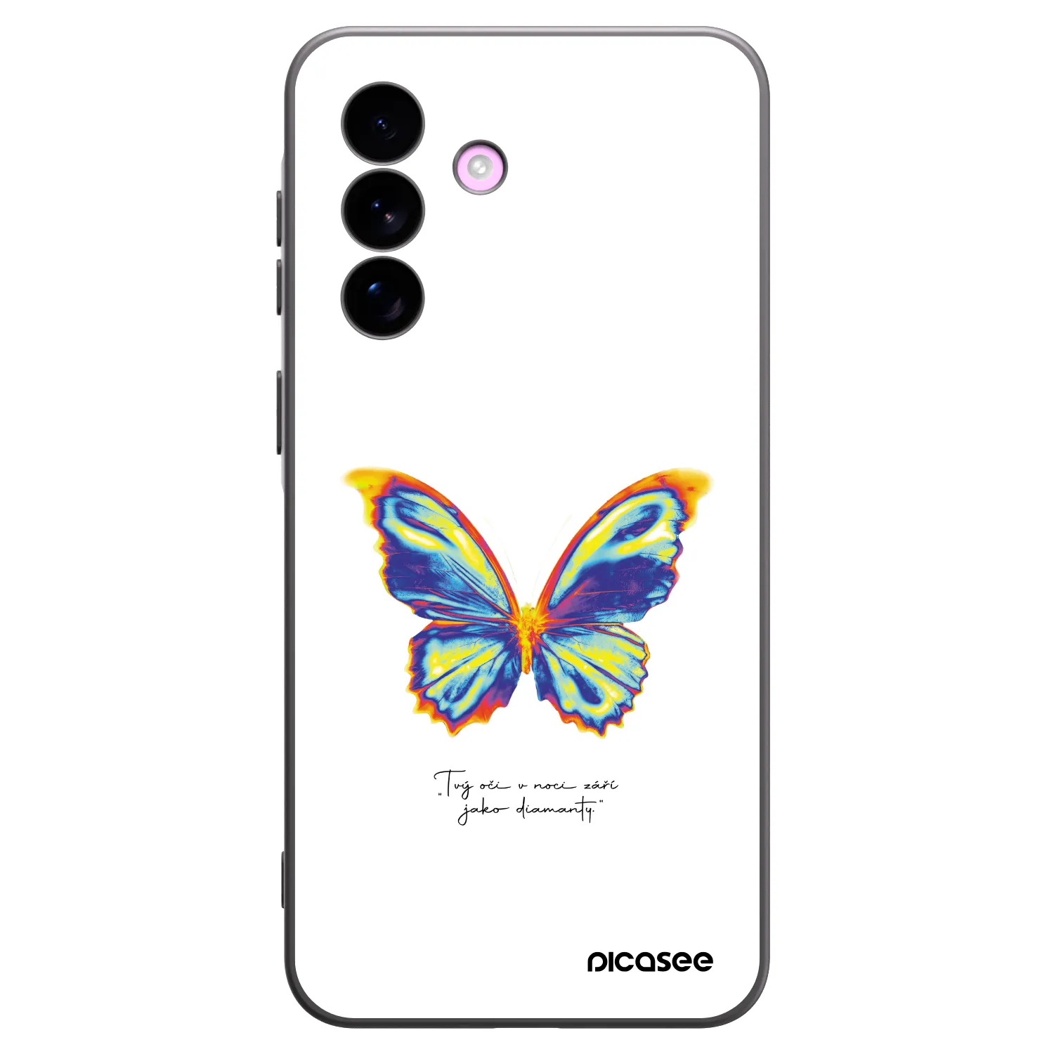 Picasee Samsung Galaxy A57 5G Hülle - Schwarzes Silikon - Diamanty White