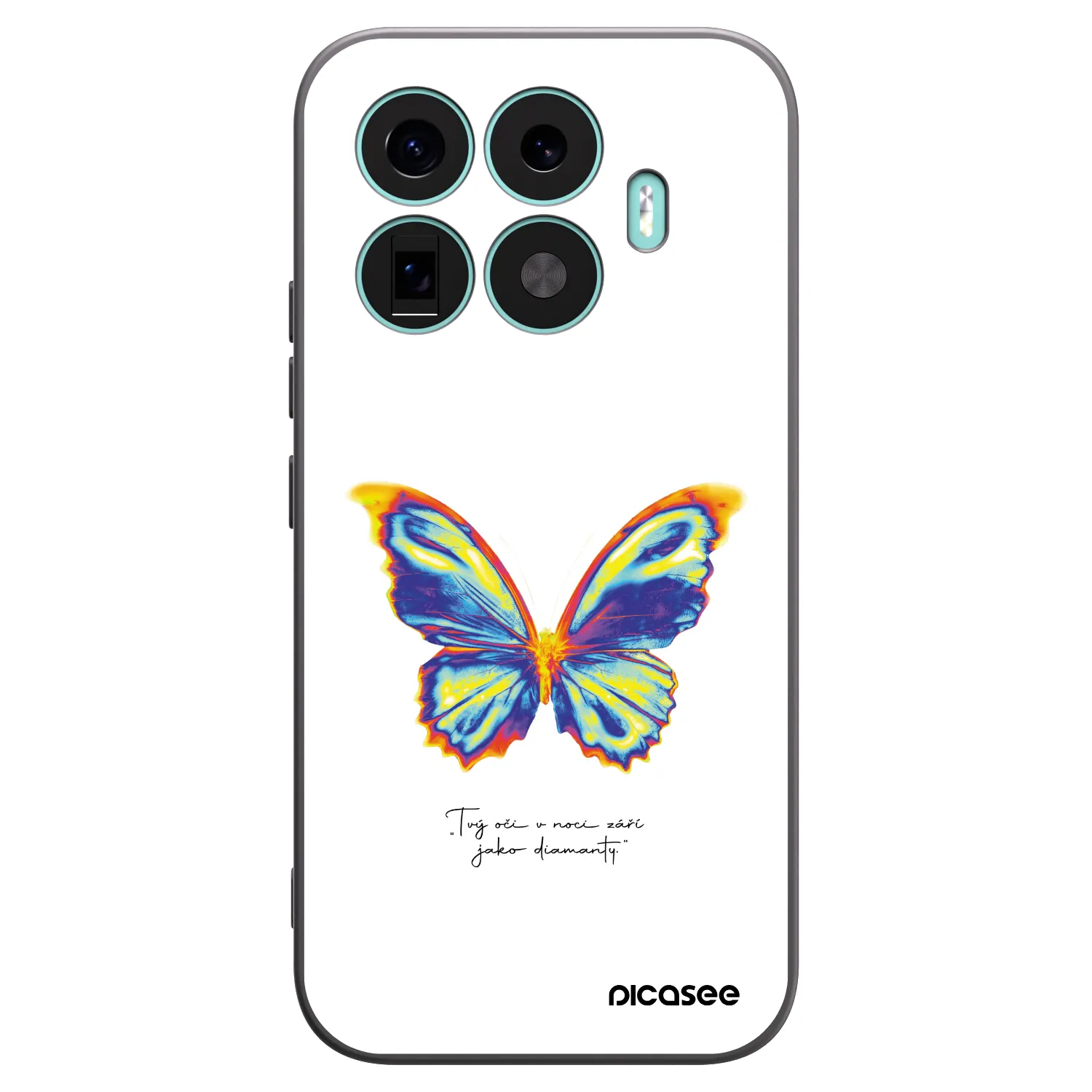 Picasee Xiaomi 17T Hülle - Schwarzes Silikon - Diamanty White