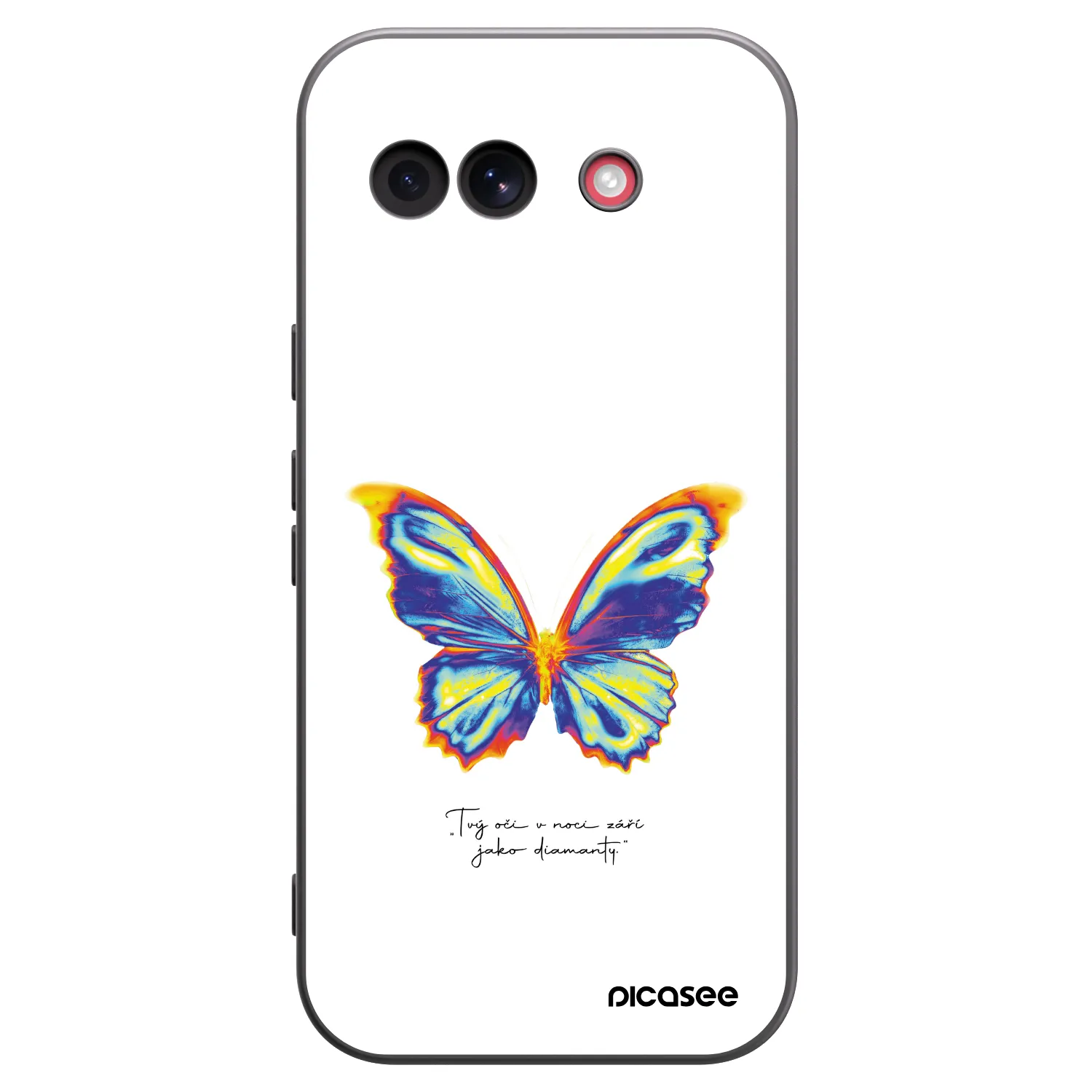 Picasee Google Pixel 10a Hülle - Schwarzes Silikon - Diamanty White