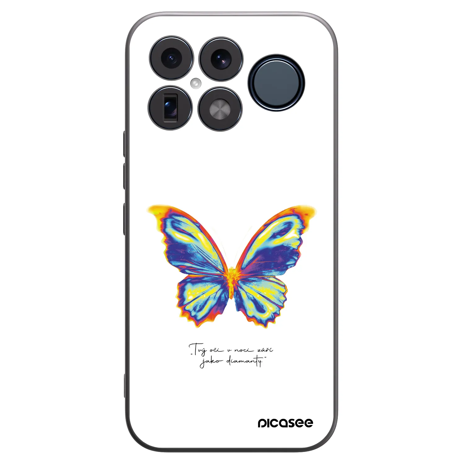 Picasee Xiaomi Poco F8 Ultra Hülle - Schwarzes Silikon - Diamanty White