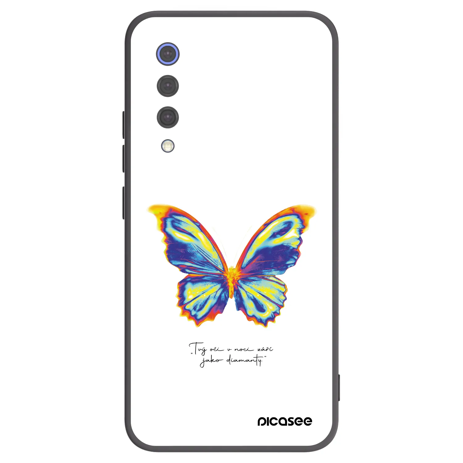 Picasee Xiaomi Mi 9 SE Hülle - Schwarzes Silikon - Diamanty White