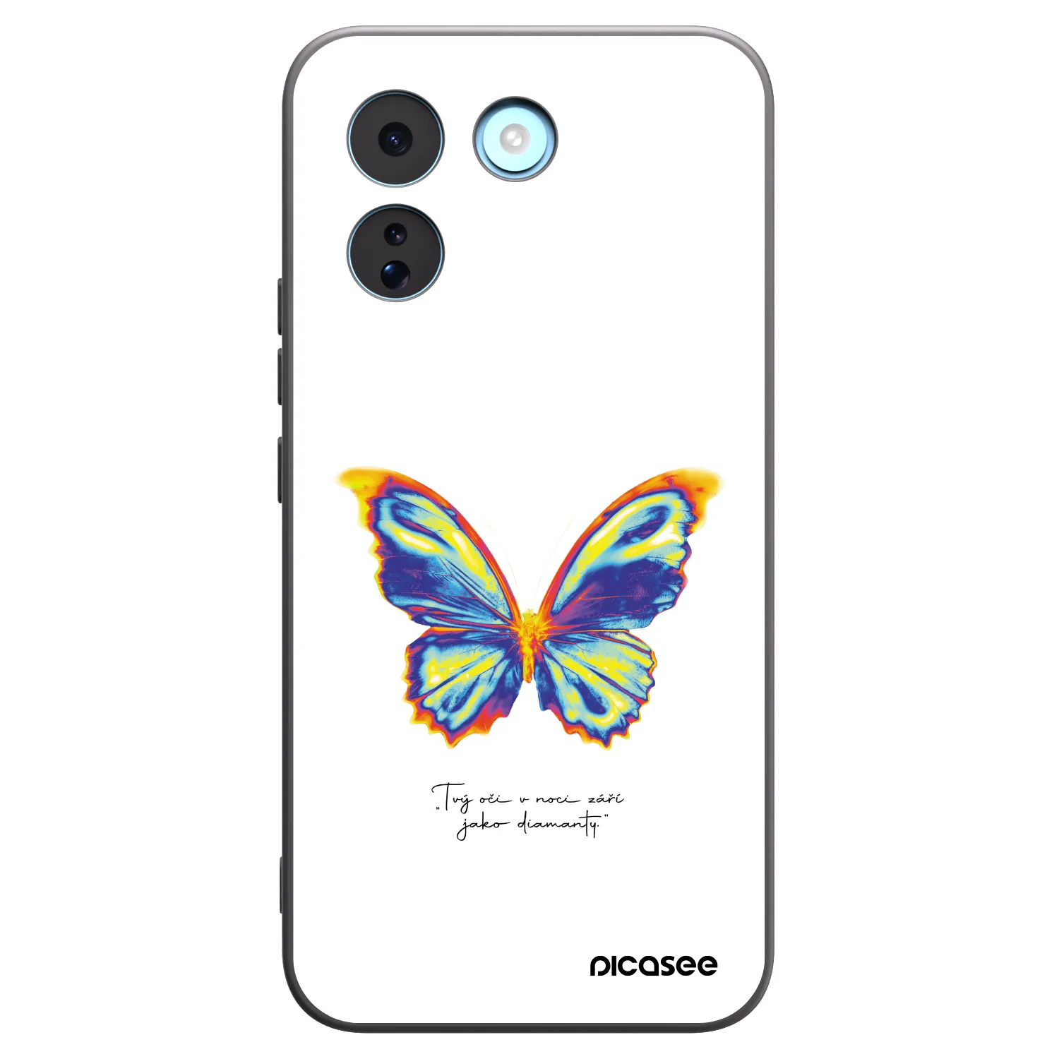 Picasee Xiaomi Redmi Note 17 Pro MAX 5G Hülle - Schwarzes Silikon - Diamanty White