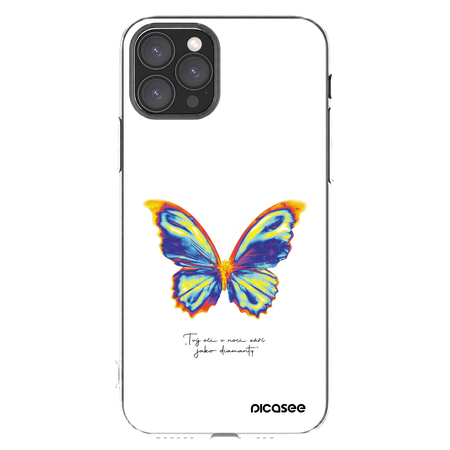 Picasee Apple iPhone 11 Pro Hülle - Transparentes Silikon - Diamanty White