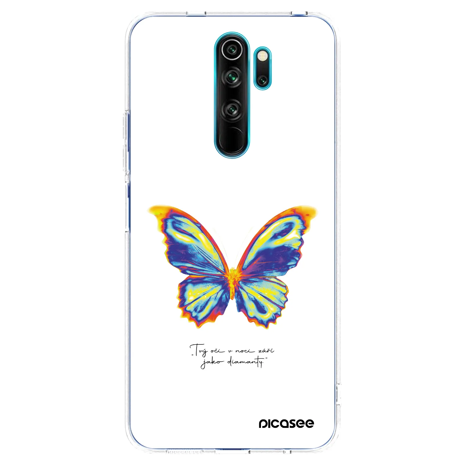 Picasee Xiaomi Redmi Note 8 Pro Hülle - Transparentes Silikon - Diamanty White