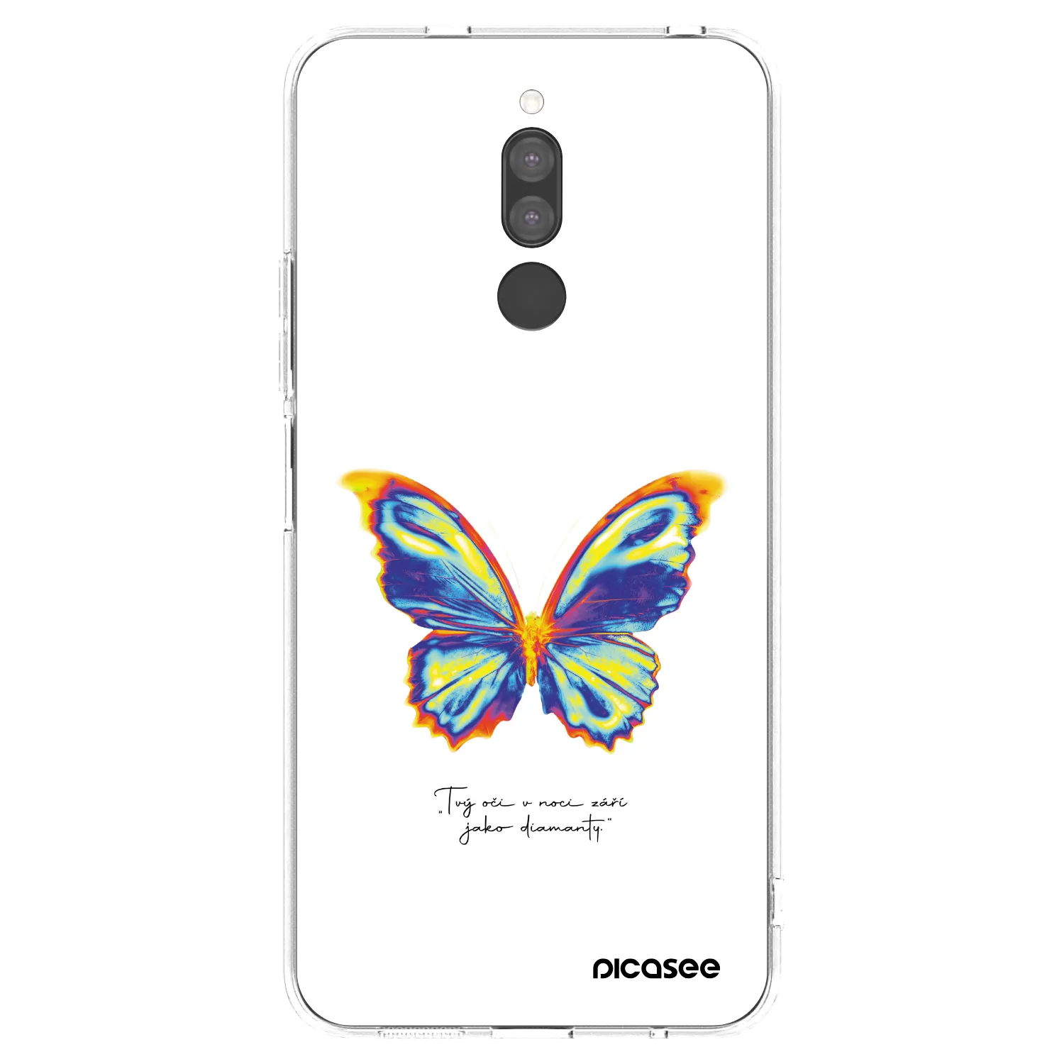 Picasee Xiaomi Redmi 8 Hülle - Transparentes Silikon - Diamanty White