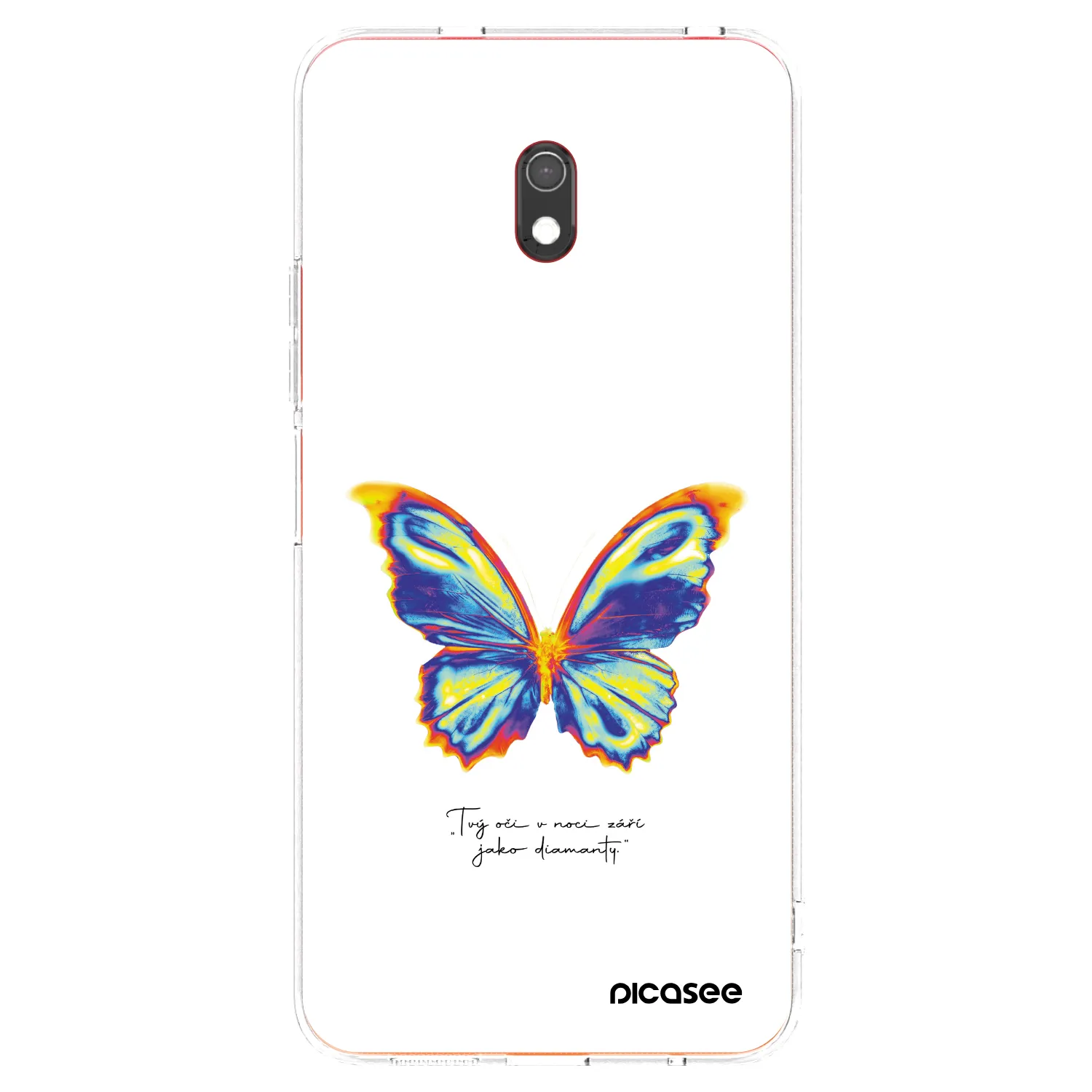 Picasee Xiaomi Redmi 8A Hülle - Transparentes Silikon - Diamanty White