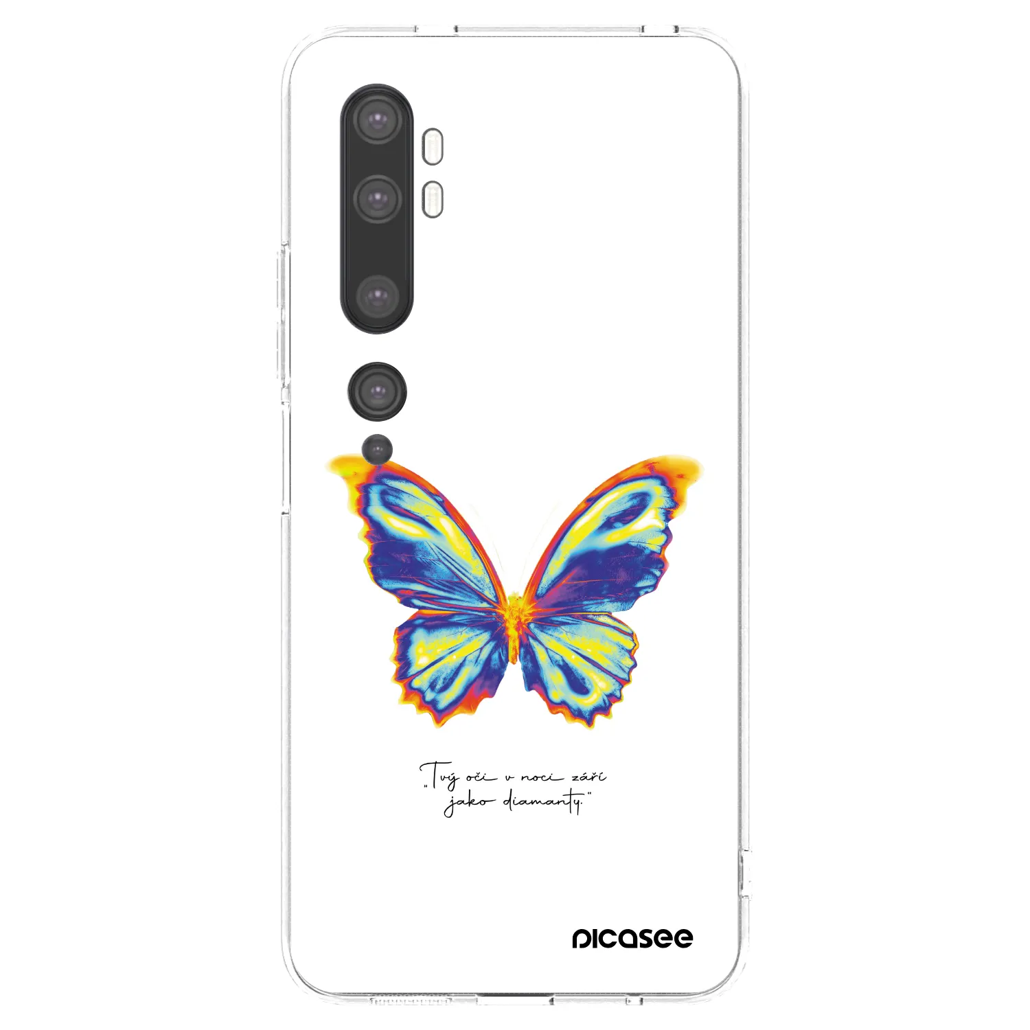 Picasee Xiaomi Mi Note 10 (Pro) Hülle - Transparentes Silikon - Diamanty White