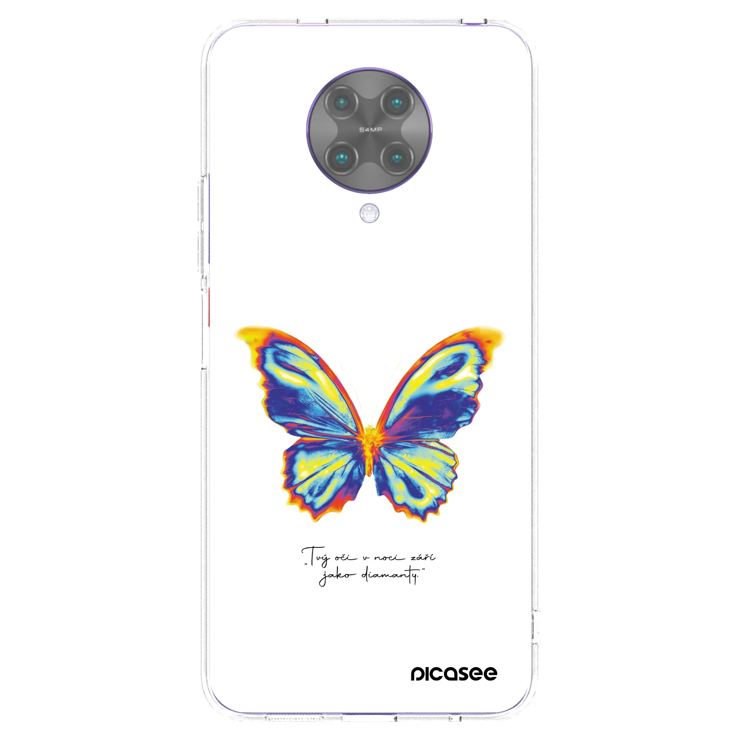 Picasee Xiaomi Poco F2 Pro Hülle - Transparentes Silikon - Diamanty White