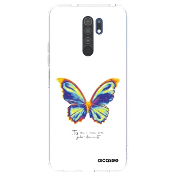 Picasee Xiaomi Redmi 9 Hülle - Transparentes Silikon - Diamanty White