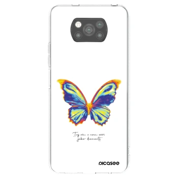 Picasee Xiaomi Poco X3 Hülle - Schwarzes Silikon - Diamanty White