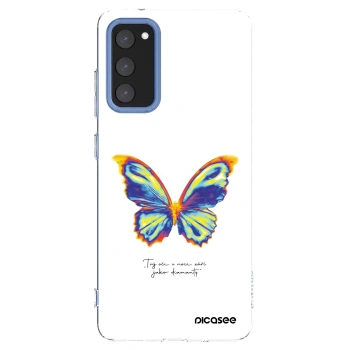 Picasee Samsung Galaxy S20 FE Hülle - Transparentes Silikon - Diamanty White