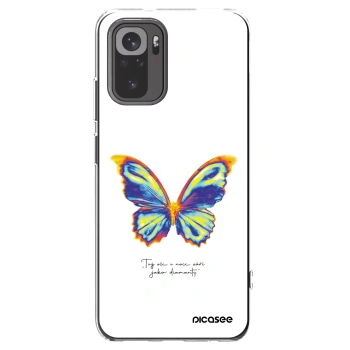 Picasee Xiaomi Redmi Note 10 Hülle - Transparentes Silikon - Diamanty White