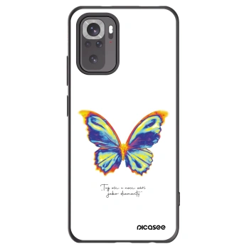 Picasee Xiaomi Redmi Note 10 Hülle - Schwarzes Silikon - Diamanty White