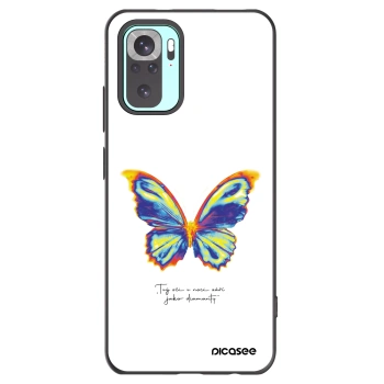 Picasee Xiaomi Redmi Note 10 Pro Hülle - Schwarzes Silikon - Diamanty White