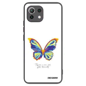 Picasee Xiaomi Mi 11 Lite Hülle - Schwarzes Silikon - Diamanty White