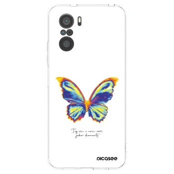 Picasee Xiaomi Poco F3 Hülle - Transparentes Silikon - Diamanty White