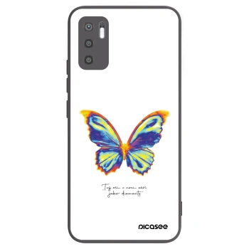 Picasee Xiaomi Redmi Note 10 5G Hülle - Schwarzes Silikon - Diamanty White