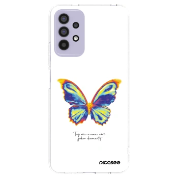 Picasee Samsung Galaxy A32 4G SM-A325F Hülle - Transparentes Silikon - Diamanty White