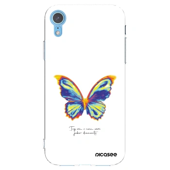 Picasee Apple iPhone XR Hülle - Transparentes Silikon - Diamanty White