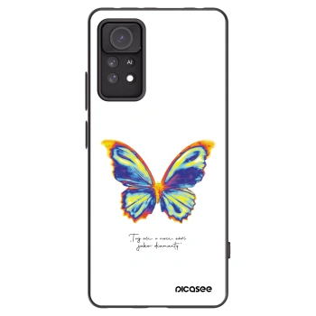 Picasee Xiaomi Redmi Note 11 Pro Hülle - Schwarzes Silikon - Diamanty White