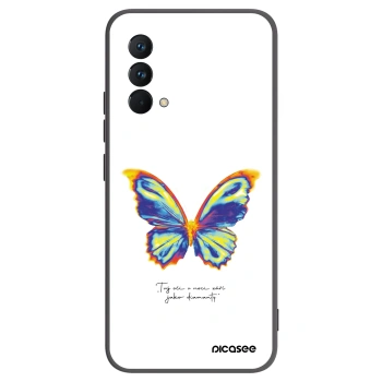 Picasee Realme GT Master Edition 5G Hülle - Schwarzes Silikon - Diamanty White