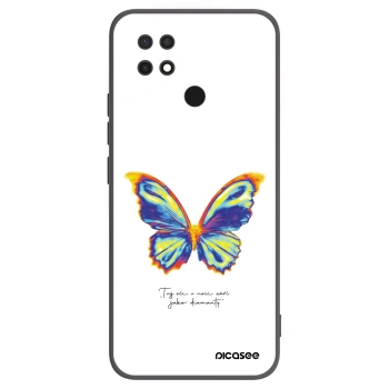 Picasee Xiaomi Redmi 10C Hülle - Schwarzes Silikon - Diamanty White