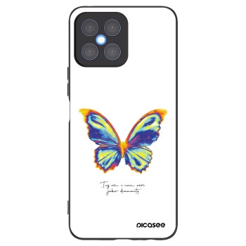 Picasee Honor X8 4G Hülle - Schwarzes Silikon - Diamanty White