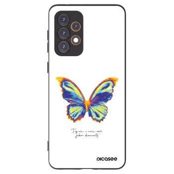Picasee Samsung Galaxy A33 5G A336 Hülle - Schwarzes Silikon - Diamanty White