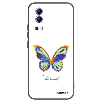 Picasee Vivo Y52 5G Hülle - Schwarzes Silikon - Diamanty White
