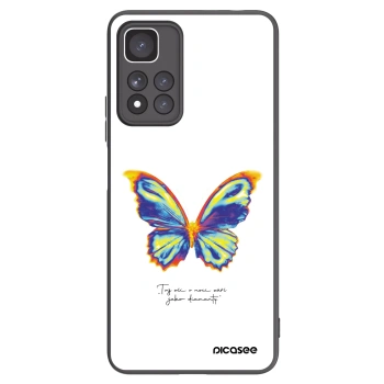 Picasee Xiaomi Redmi Note 11 Pro+ 5G Hülle - Schwarzes Silikon - Diamanty White