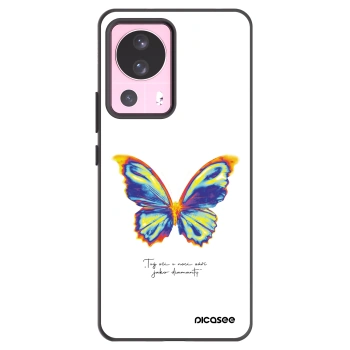 Picasee Xiaomi 13 Lite Hülle - Schwarzes Silikon - Diamanty White