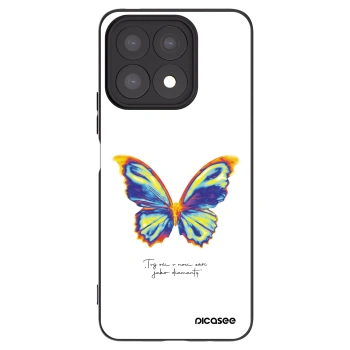 Picasee Honor X8a Hülle - Schwarzes Silikon - Diamanty White