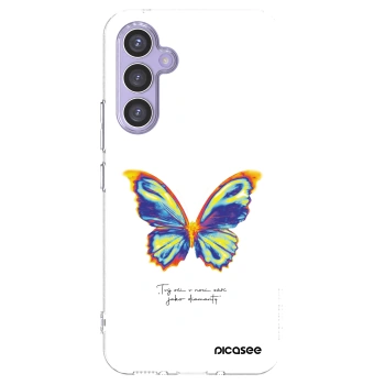 Picasee Samsung Galaxy A54 5G A546B Hülle - Transparentes Silikon - Diamanty White