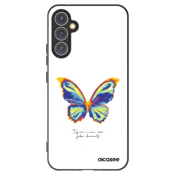 Picasee Samsung Galaxy A34 5G A346B Hülle - Schwarzes Silikon - Diamanty White