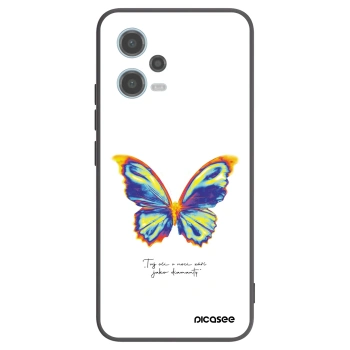 Picasee Xiaomi Redmi Note 12 5G Hülle - Schwarzes Silikon - Diamanty White