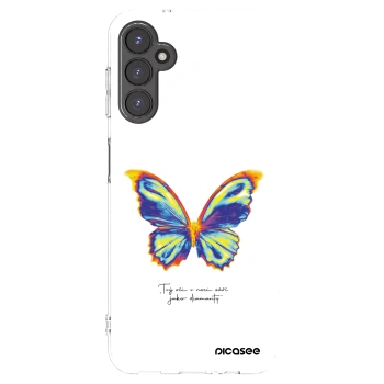 Picasee Samsung Galaxy A14 5G A146P Hülle - Transparentes Silikon - Diamanty White