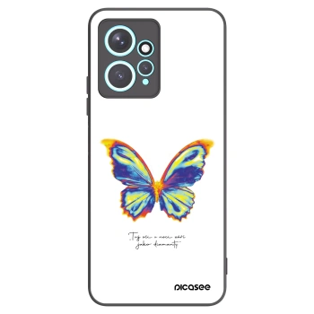 Picasee Xiaomi Redmi Note 12 4G Hülle - Schwarzes Silikon - Diamanty White