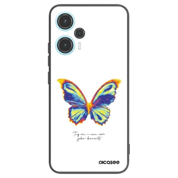 Picasee Xiaomi Poco F5 Hülle - Schwarzes Silikon - Diamanty White
